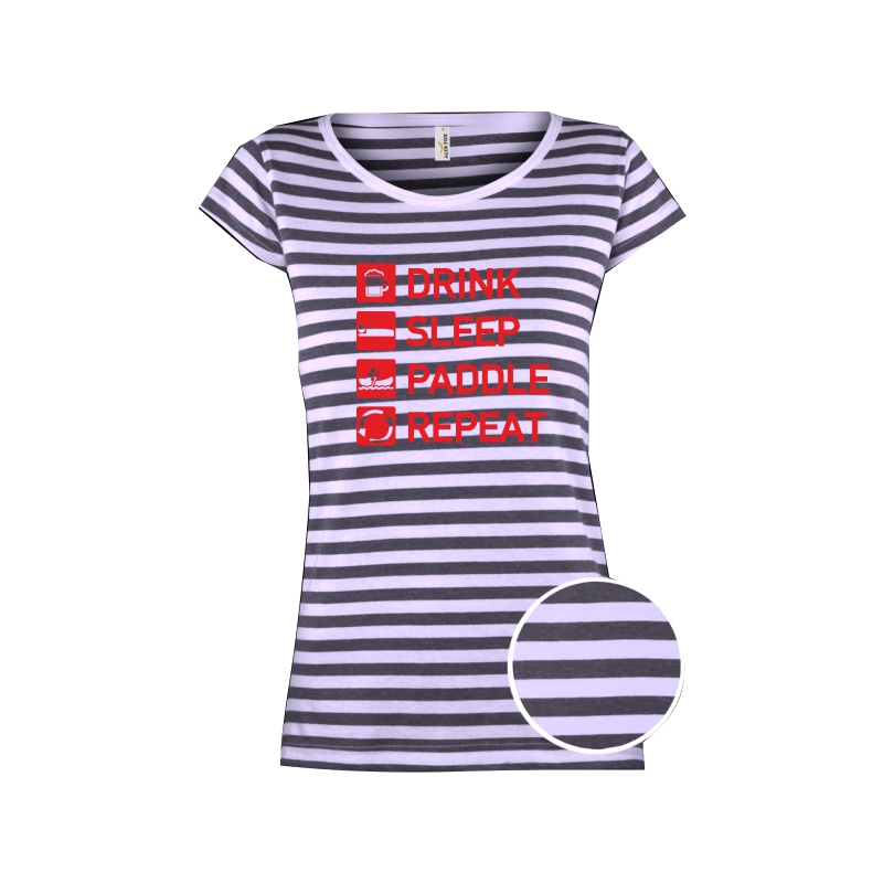 Vodácké tričko Drink, sleep, paddle, repeat - dámské (množstevní slevy)