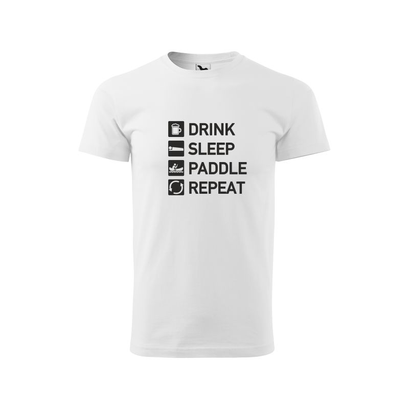 Vodácké tričko Drink, sleep, paddle, repeat - pánské (množstevní slevy)