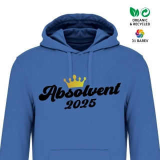 Absolventská mikina Absolvent (váš potisk na zádech v ceně)