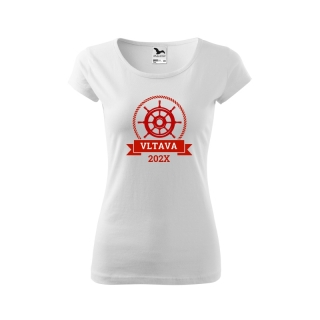 Vodácké tričko Kormidlo+řeka+rok - dámské (množstevní slevy)